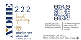 A'OHE 222 Heart Opening Egyptian Rose Alchemy Elixir